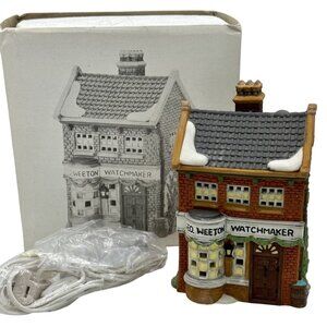 Vtg Dept 56 Dickens Village GEO Weeton Watchmaker 5926-9 Retired Christmas Core